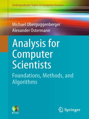 cover image of Analysis for Computer Scientists